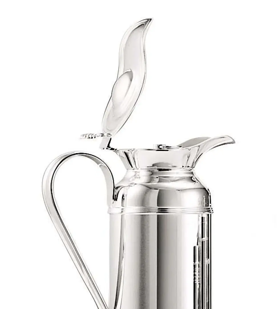 Luxurious Silver-Plated Thermos Jug