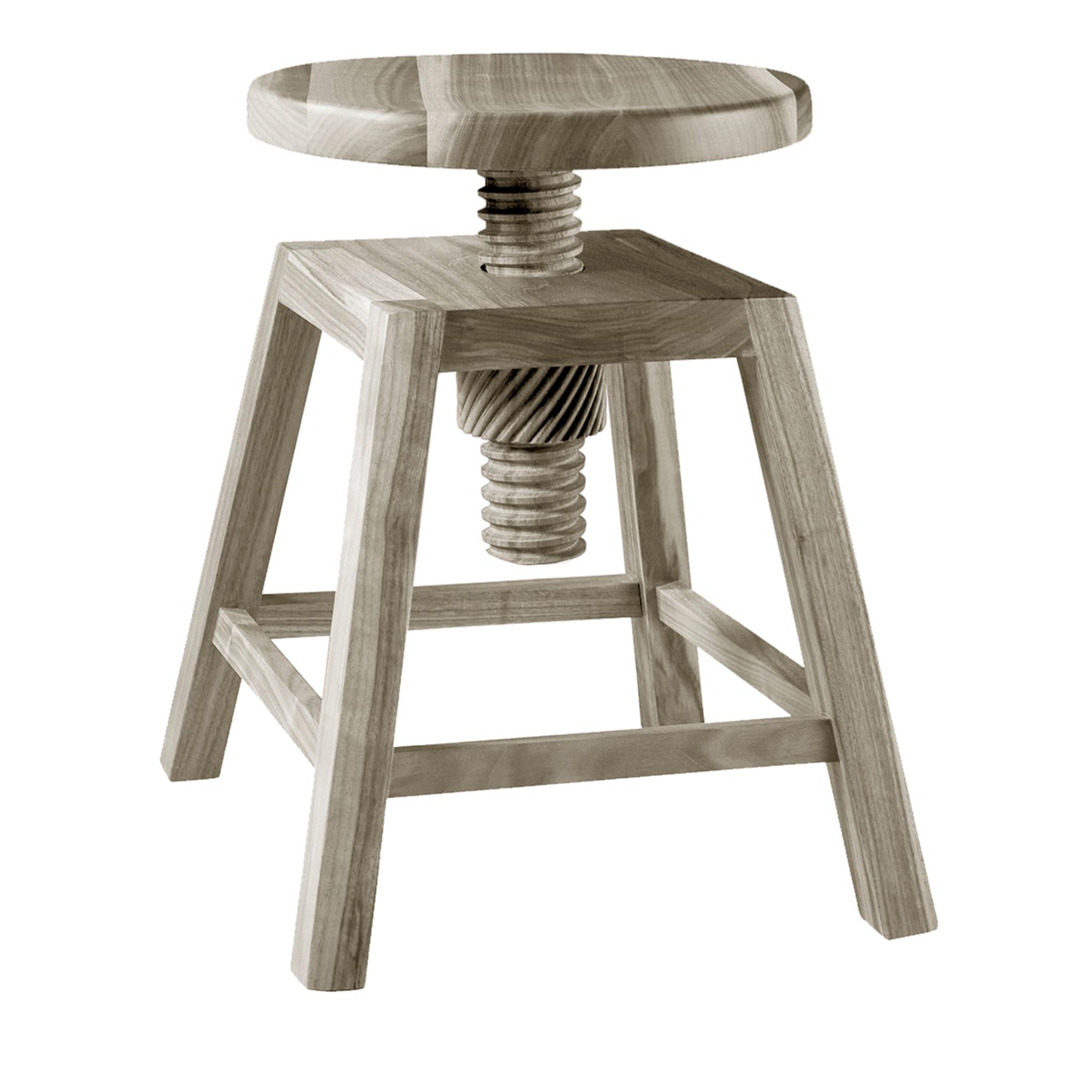 Invito Low Grey Contemporary Stool