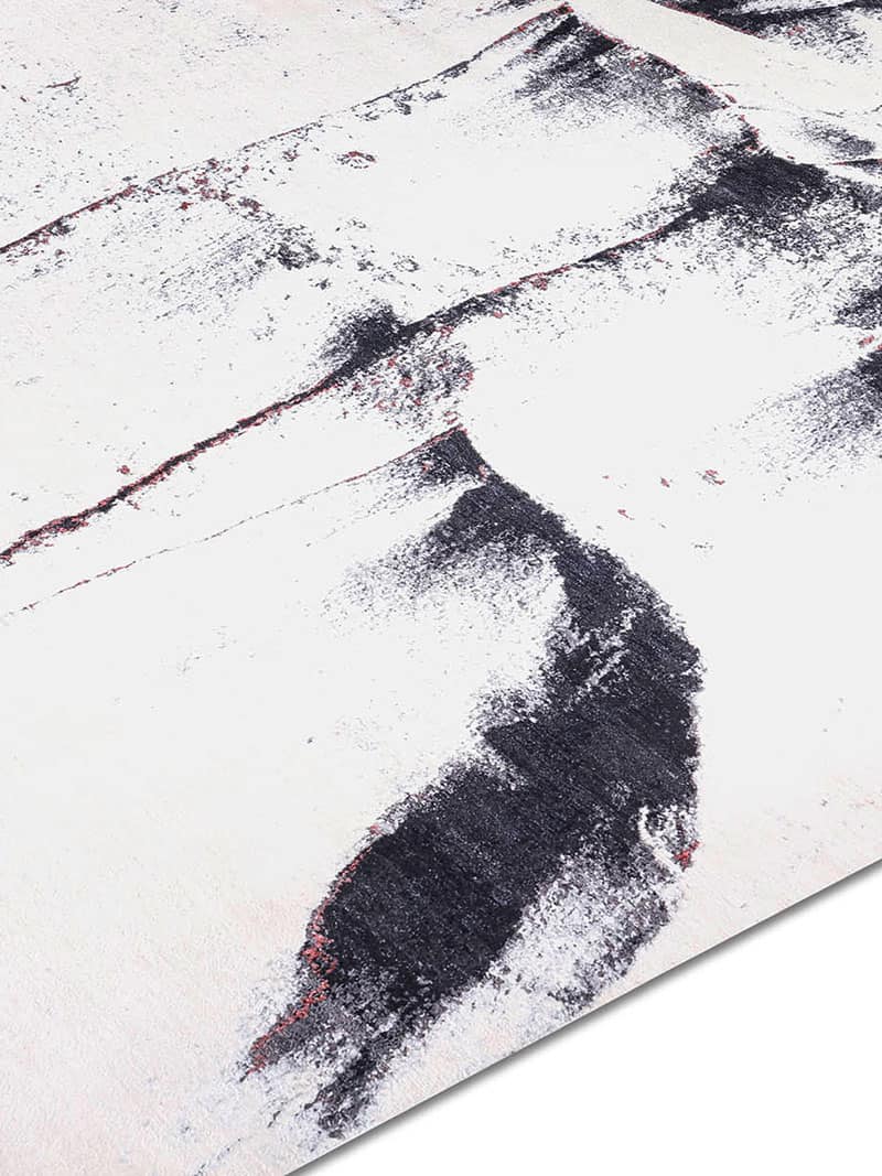 Black & White Handwoven Luxury Rug | Size: 365 x 457 cm