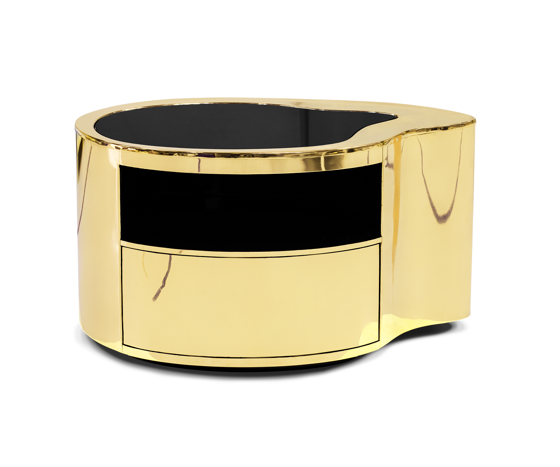 Crest Gold Designer Nightstand