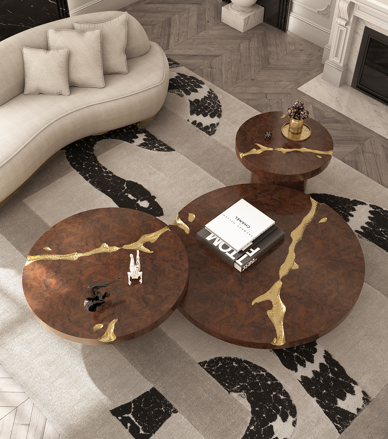 3-Piece Coffee Table Set | Configuration: Big