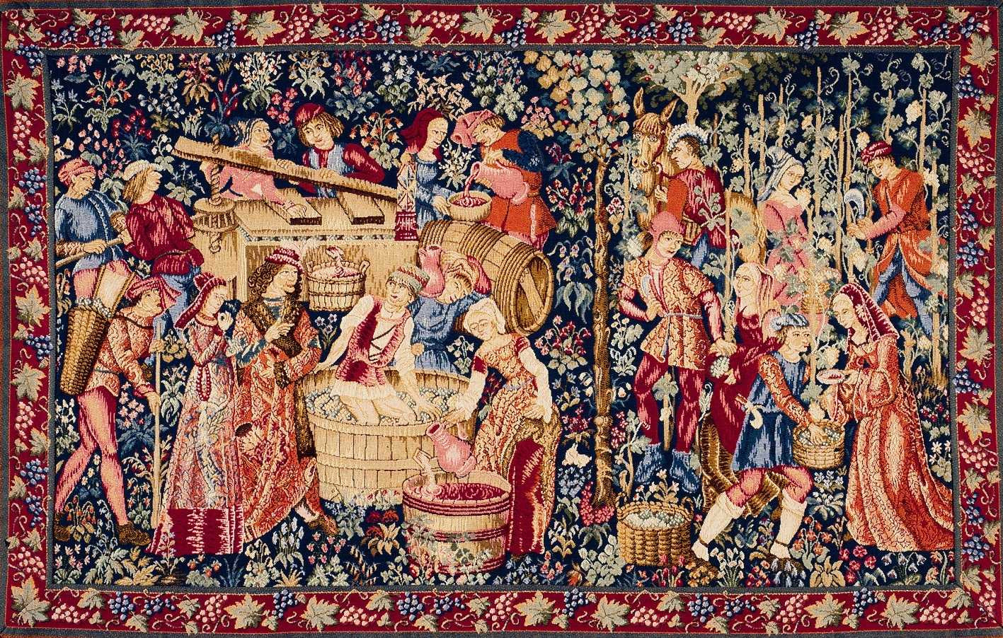 Harvest Horizontal Tapestry with Border