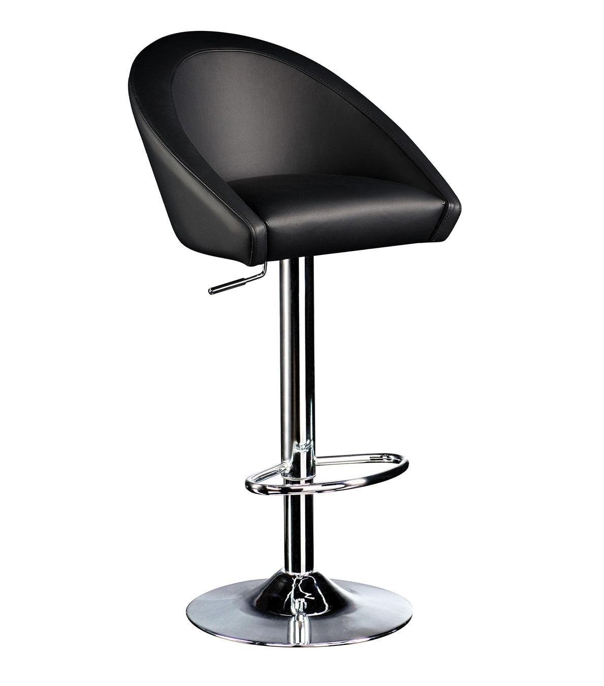 Rusty Matte Black Bar Stool