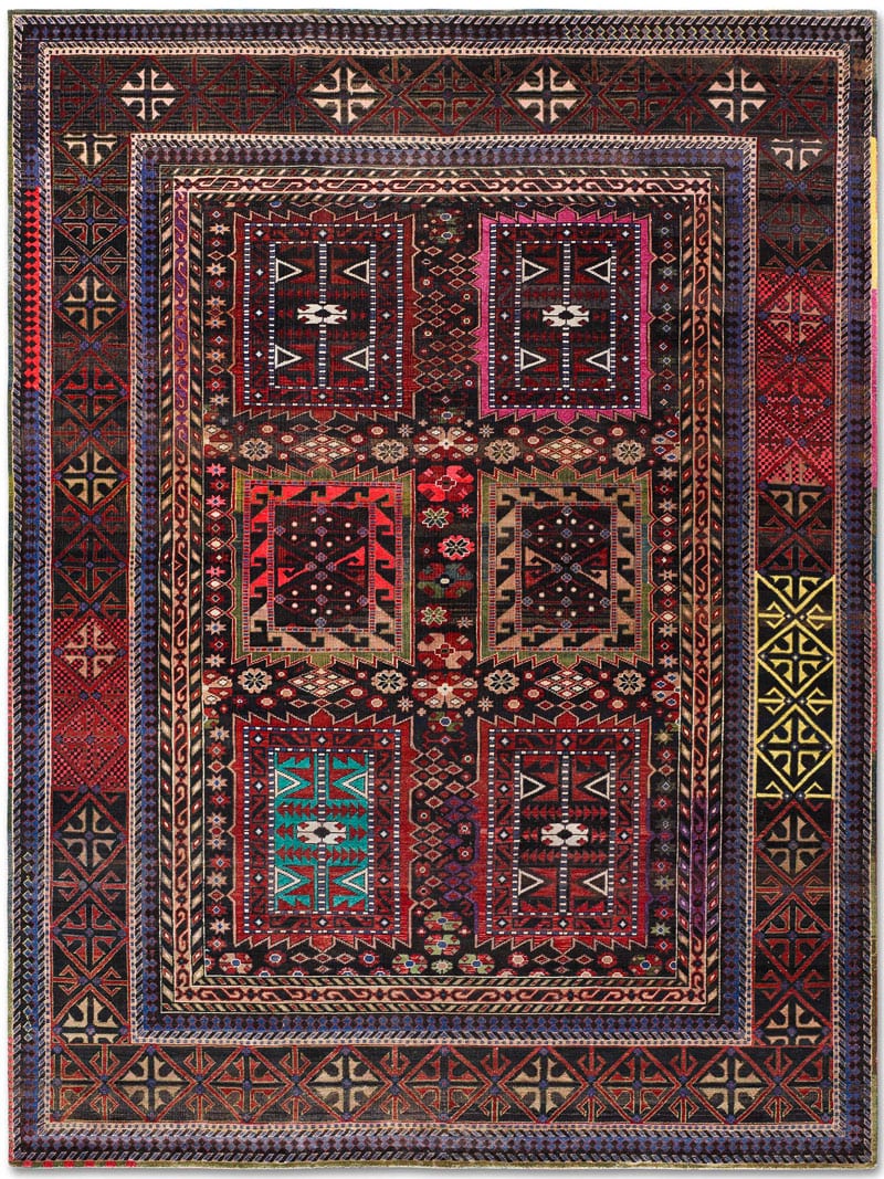 Original Hand-Knotted Wool Rug ☞ Size: 250 x 300 cm