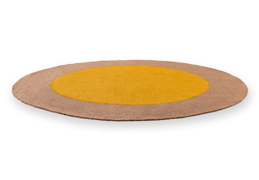 Festival Round Yellow Fresco Rug | Size: Ø 150 cm