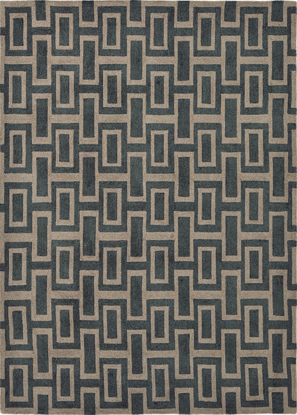 Intaglio Black Hand Woven Rug | Size: 250 x 350 cm
