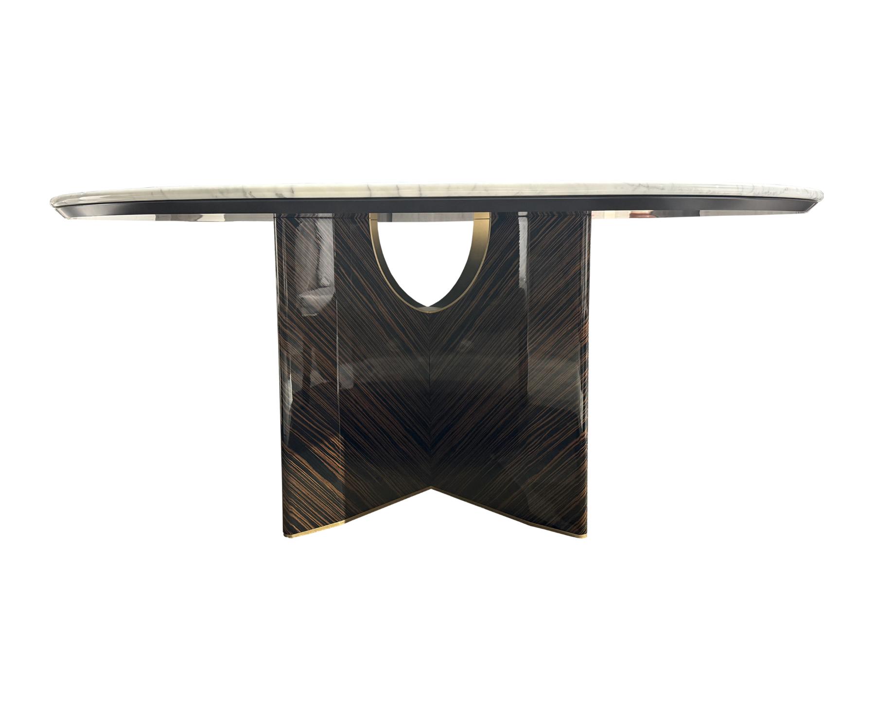 Modo Round Marble Dining Table