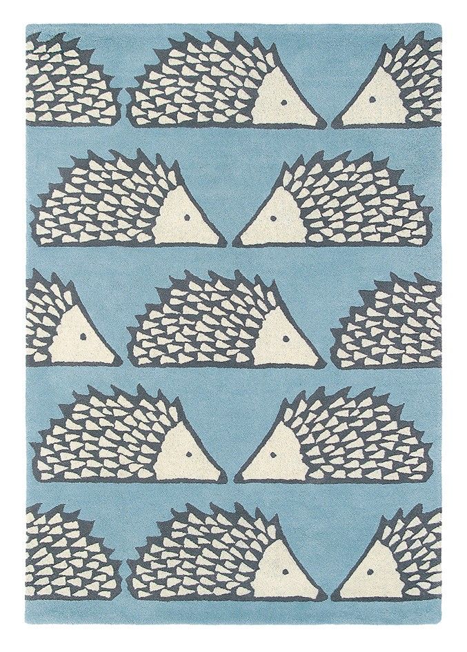 Small Hedgehog Handwoven NZ Wool Rug