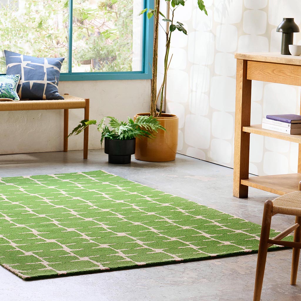 Mini Block Juniper Rug | Size: 250 x 350 cm