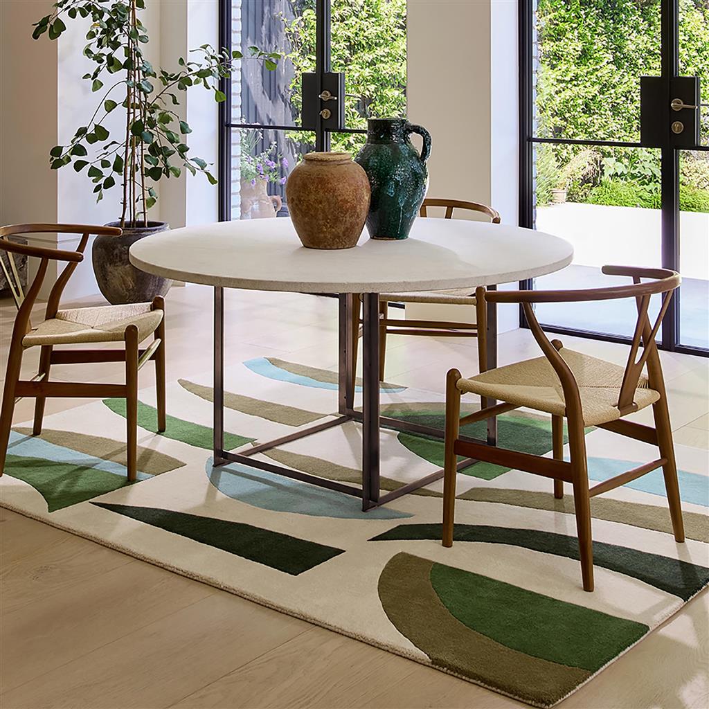 Wave Emerald/Azure Rug