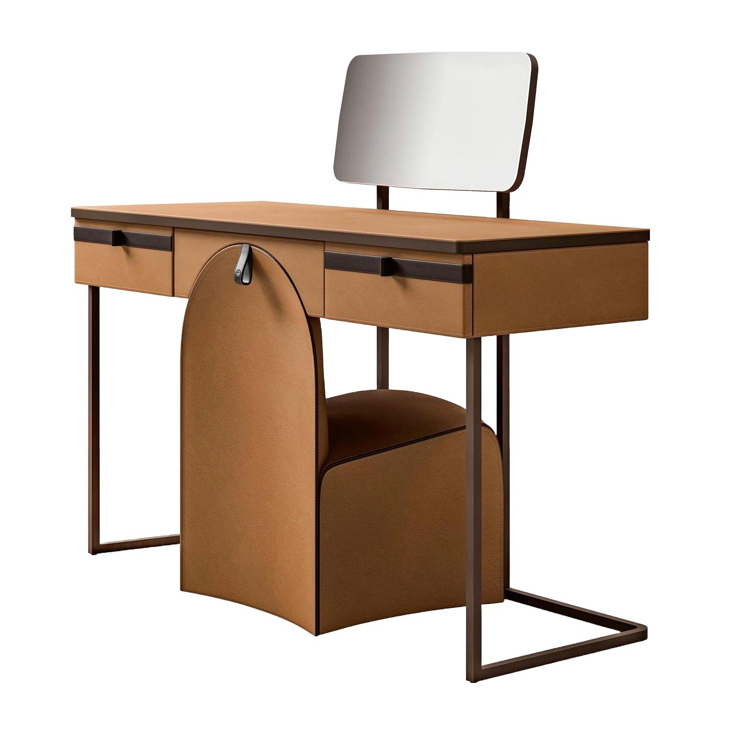 Vanity Table with Starlight Pouf