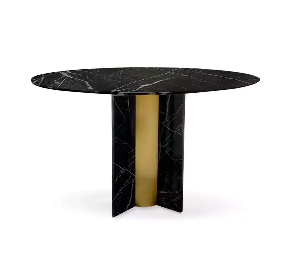 Parisian Nero Marquina Marble Table