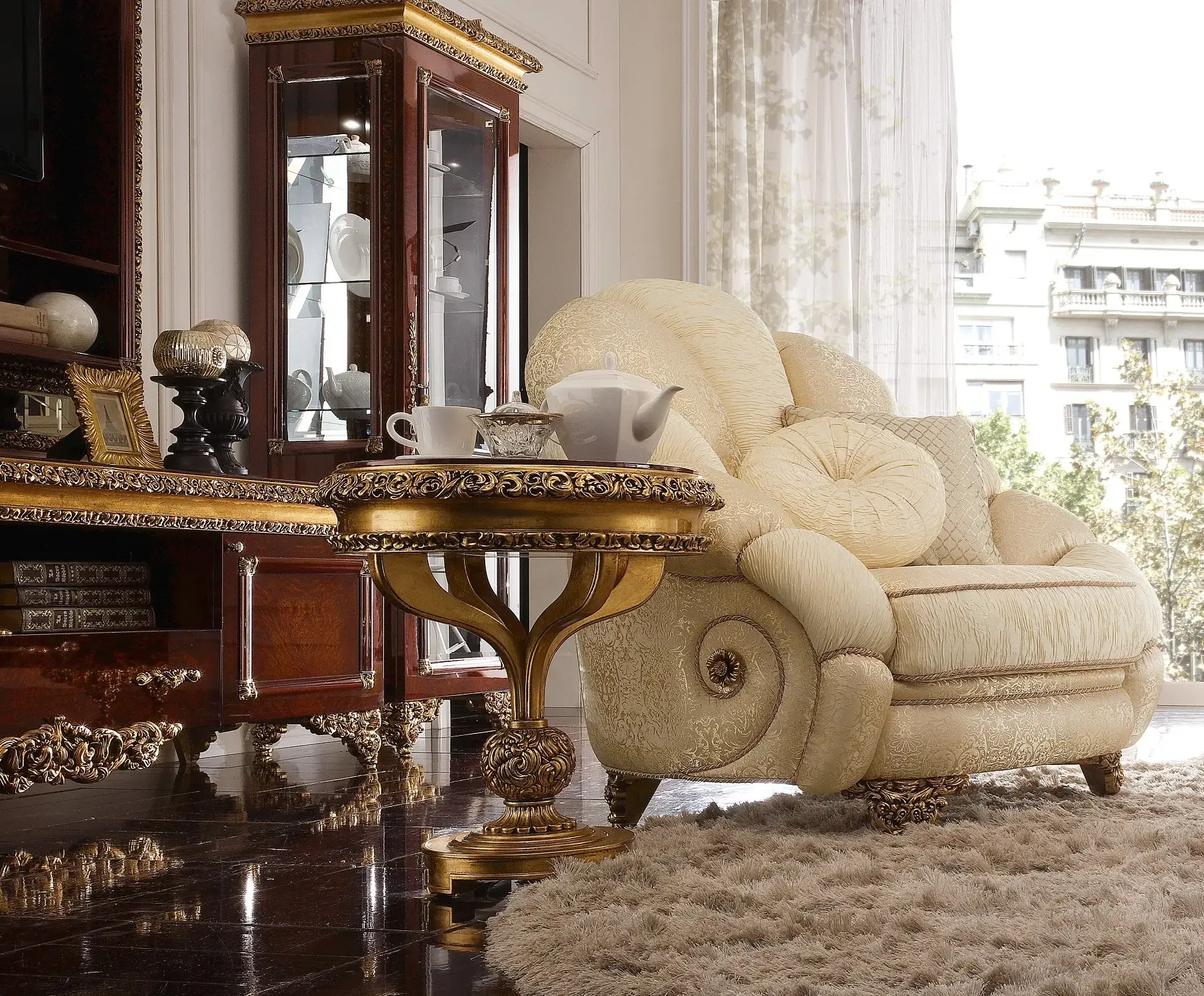 Classic Gold Side Table