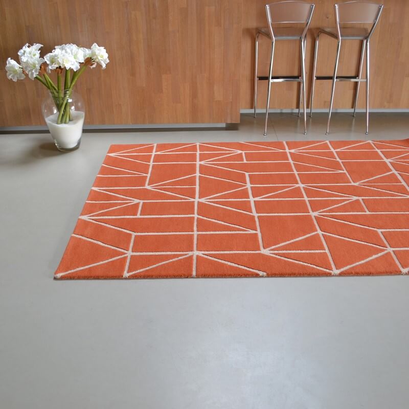 Viso Tomato Hand-Tufted Rug ☞ Size: 250 x 350 cm