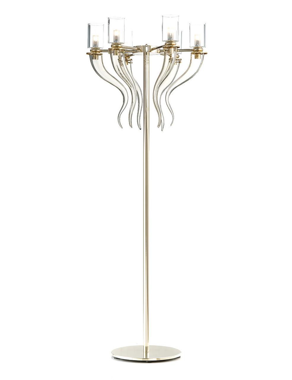 Murano Horn Honey Floor Lamp