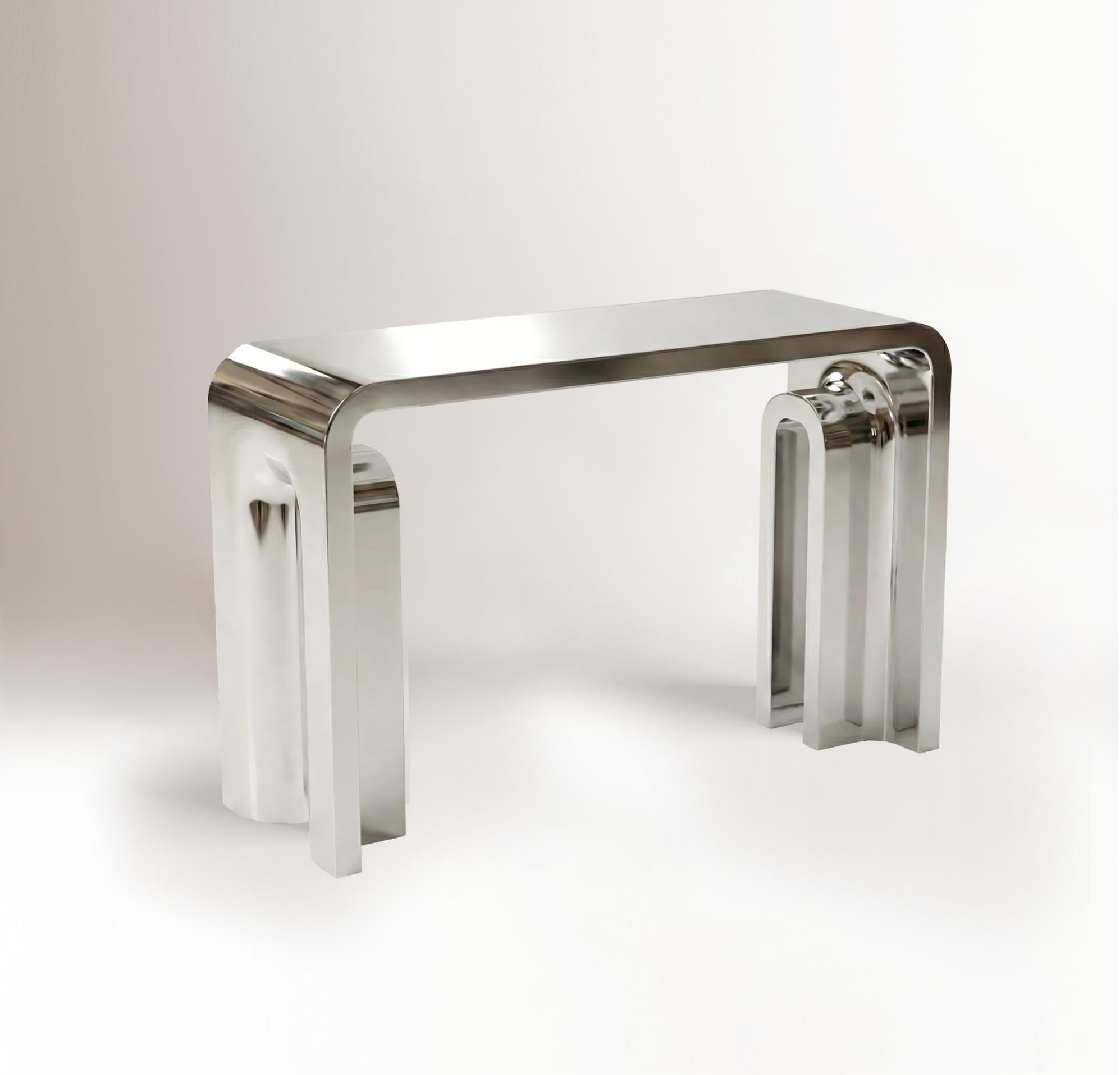 Pliè Nickel Console