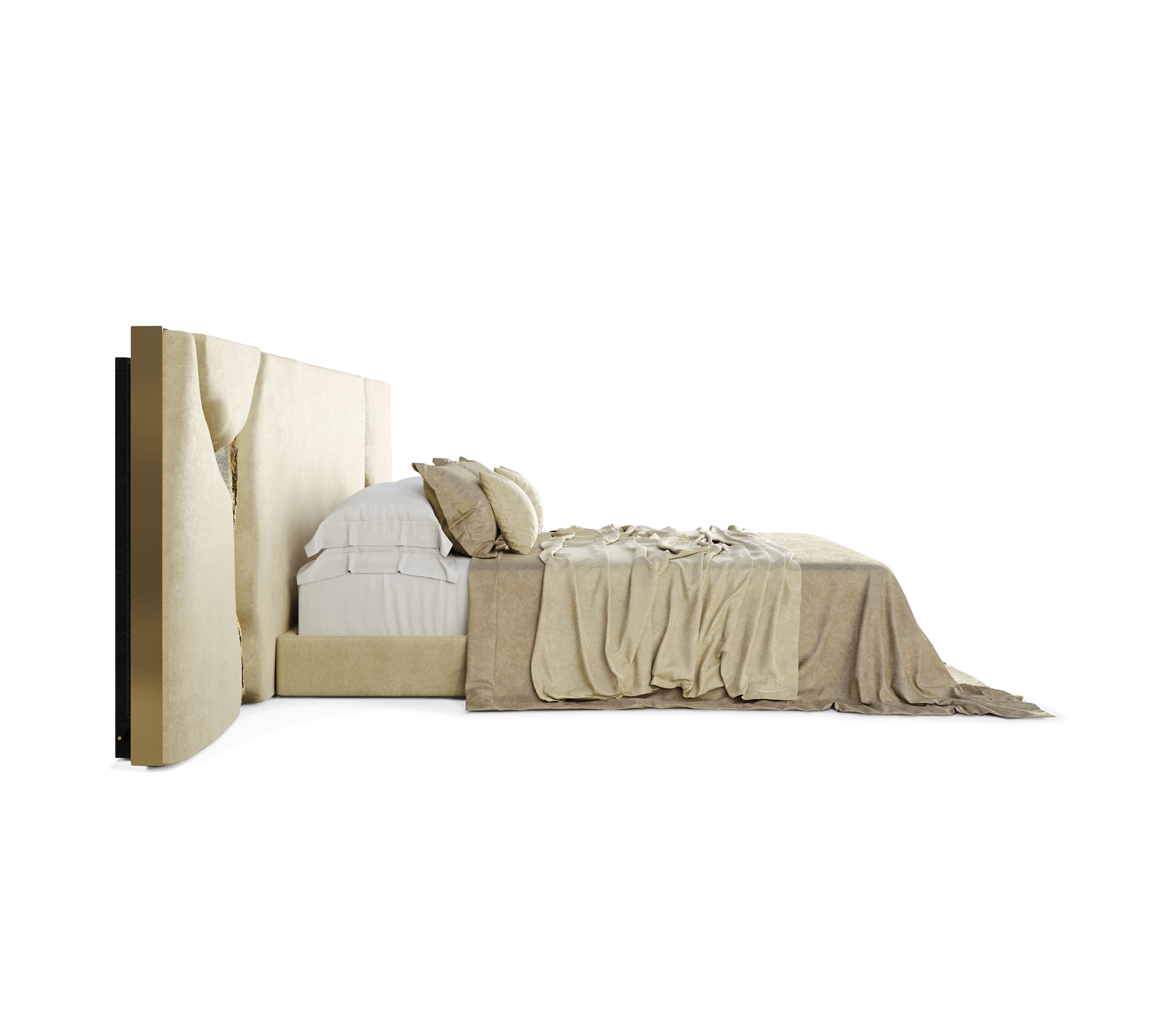 Fissure White Designer Headboard