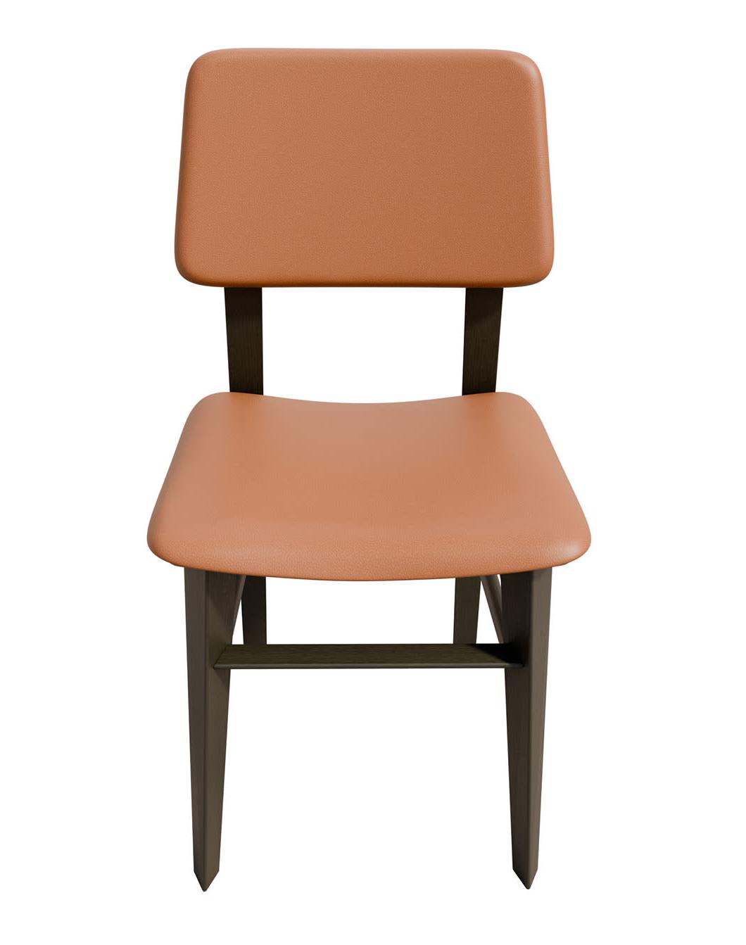 Savina Tan Leather Italian Chair