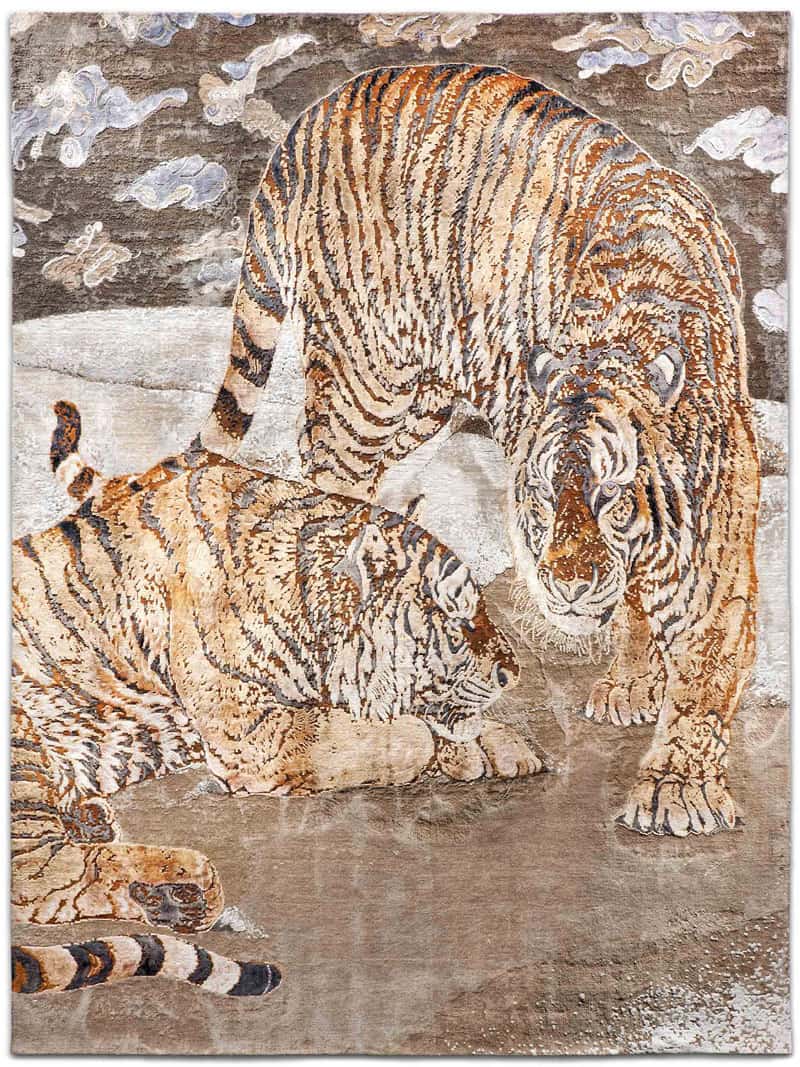 Tiger Hand-Woven Exquisite Rug | Size: 305 x 427 cm