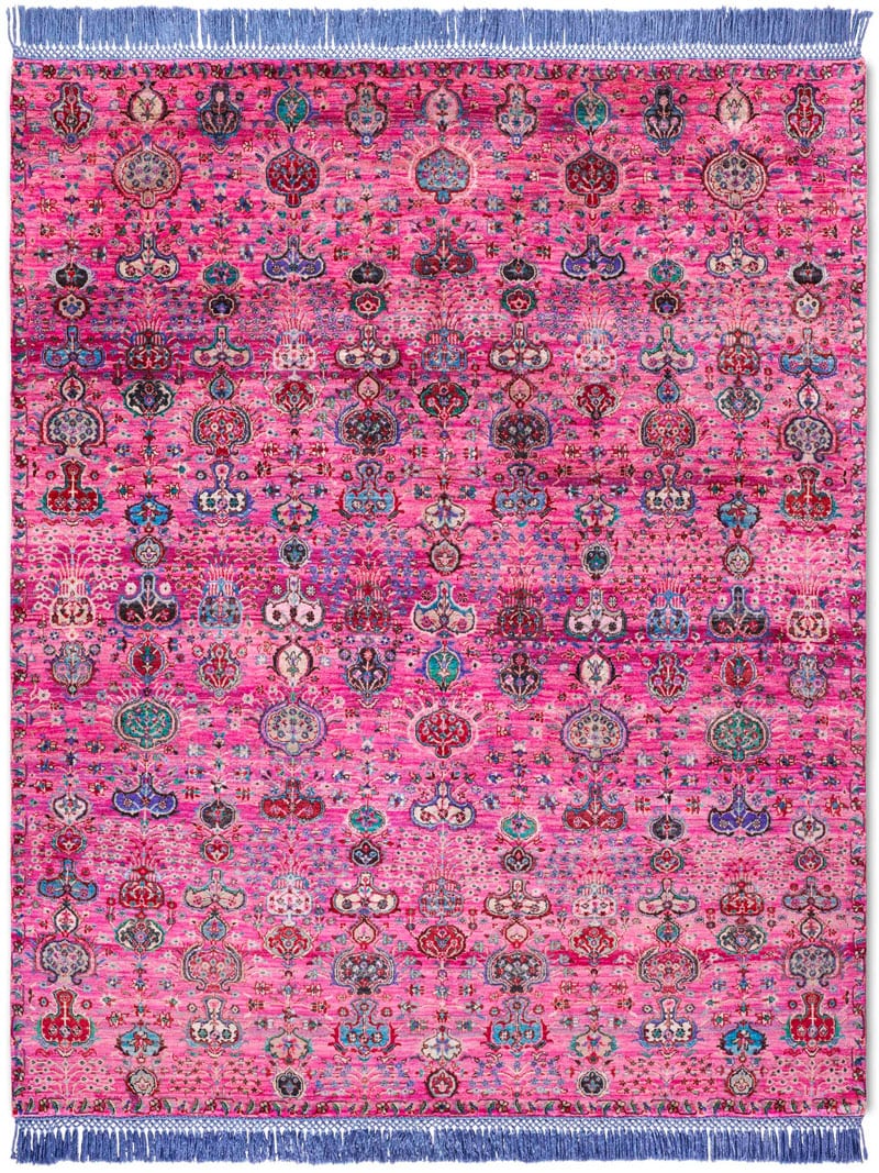 Isfahan Pink Luxury Handwoven Rug