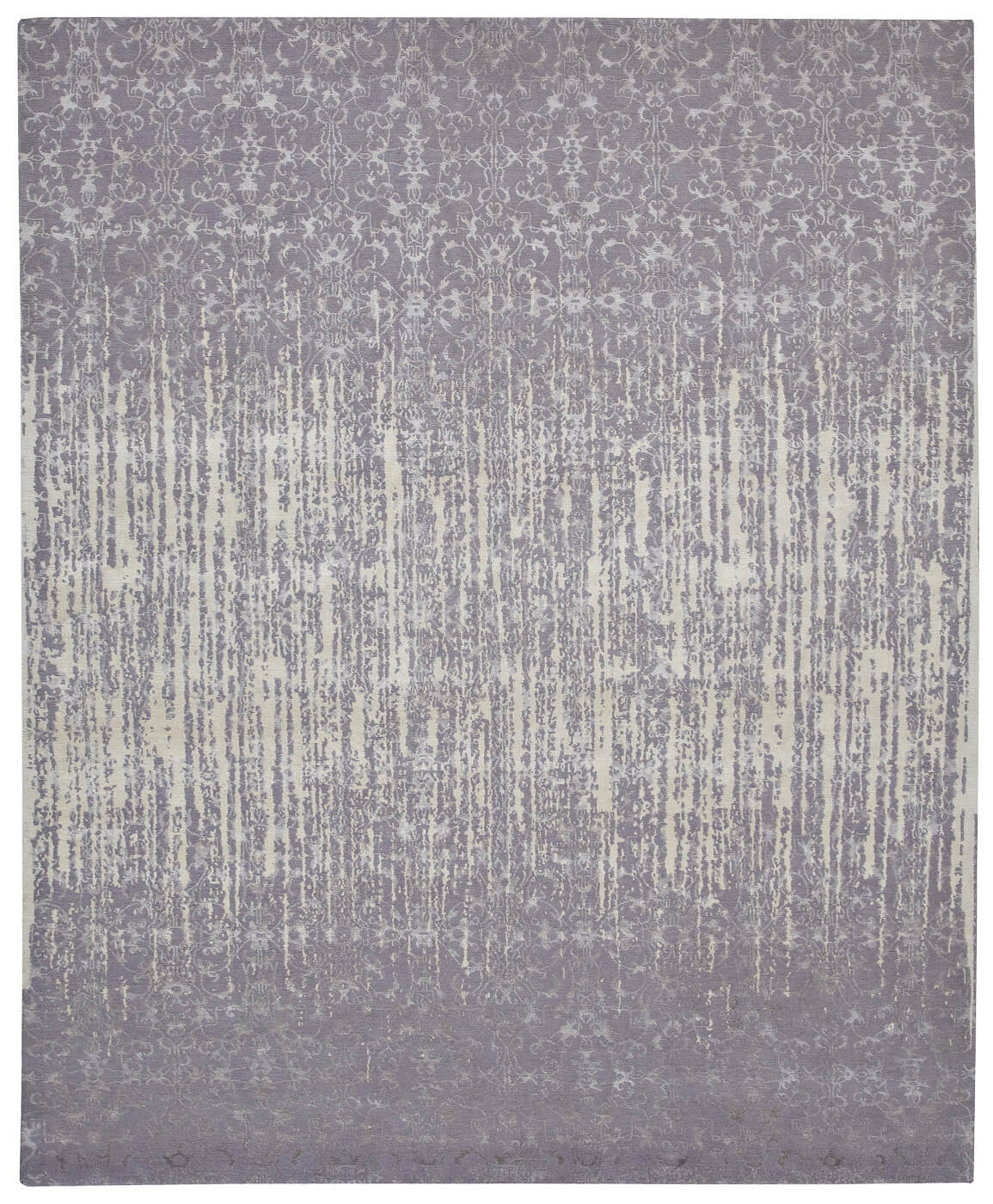 Faded Hand-woven Grey Luxury Rug