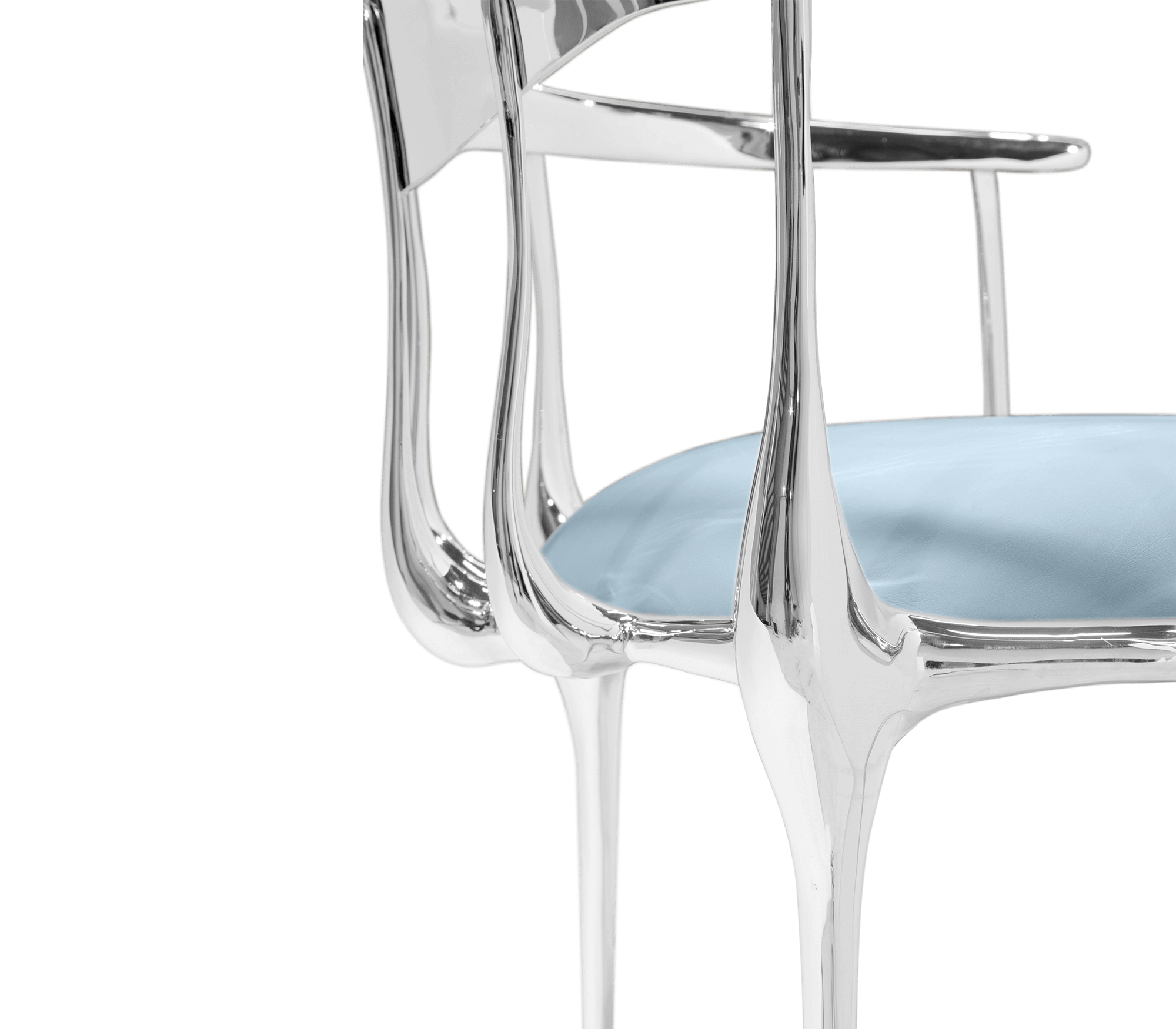 Silver Designer Luxe Chair