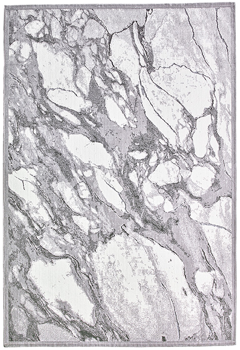 Gabriel Abstract Grey Rug | Size: 195 x 280 cm