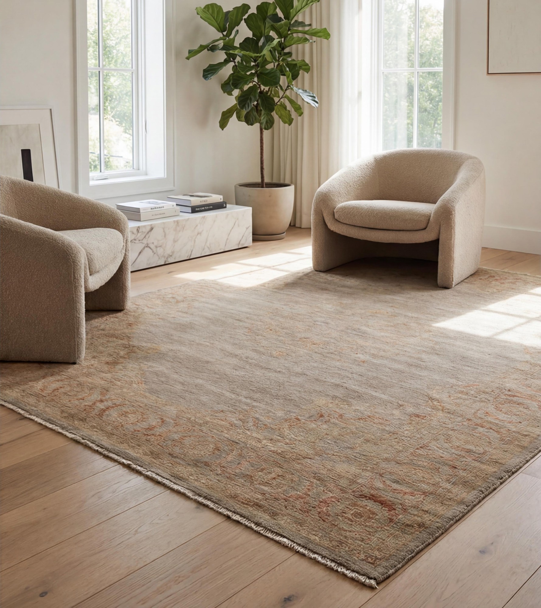 Raw Canvas Signature Rug