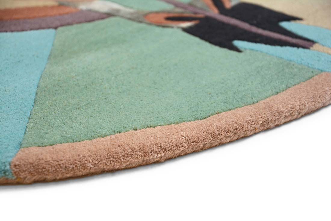 Zodiac Capricorn Hand Woven Round Rug