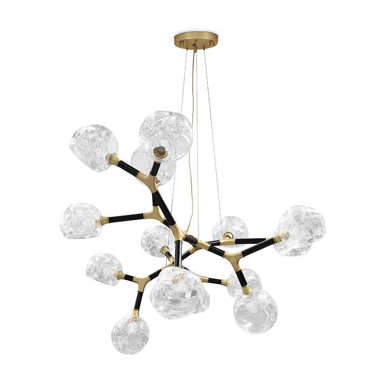 Multi-Shade Irregular Big Sculptural Suspension Light
