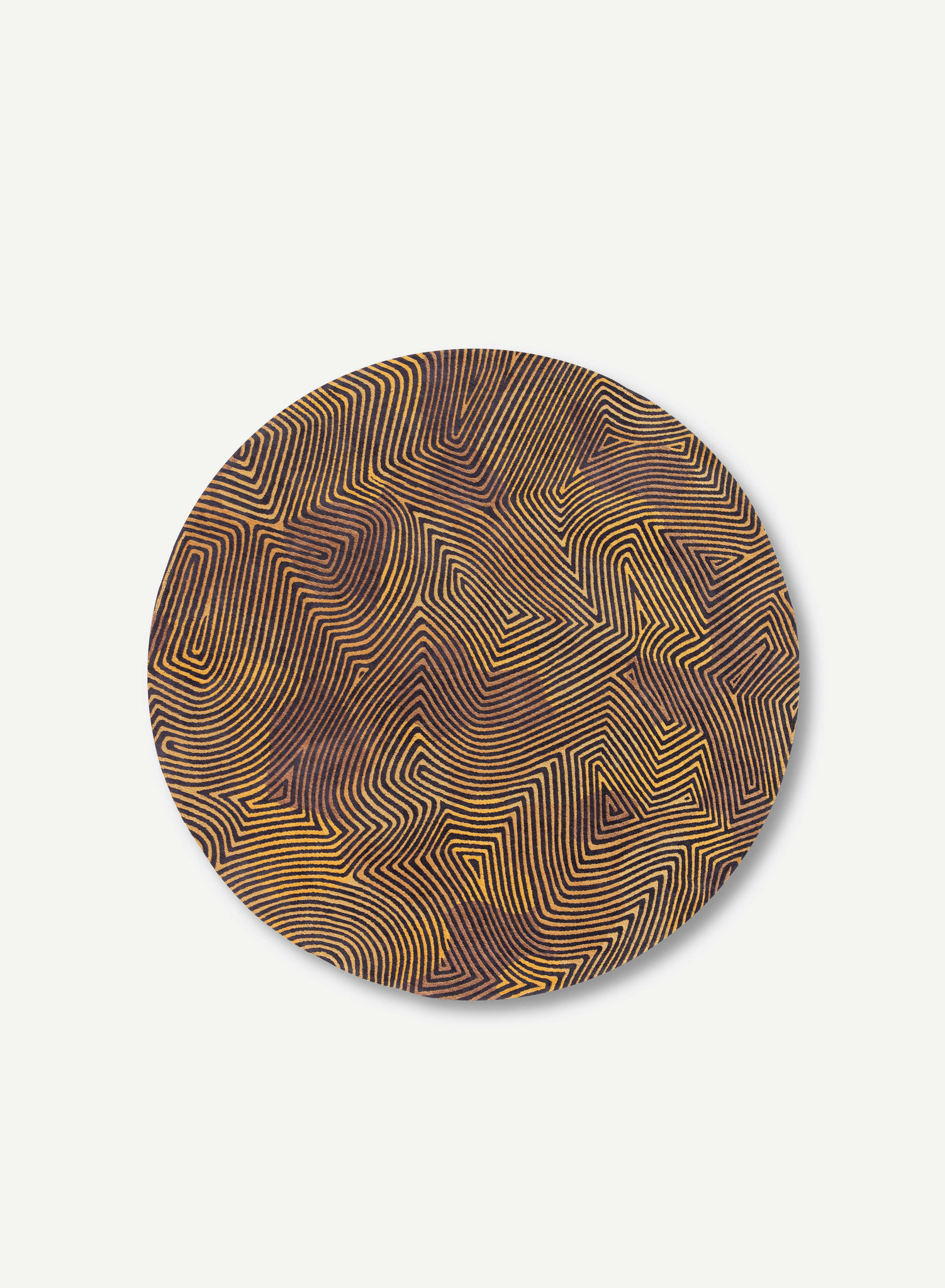 Black Gold Belgian Flatwoven Rug ☞ Size: 200 x 280 cm