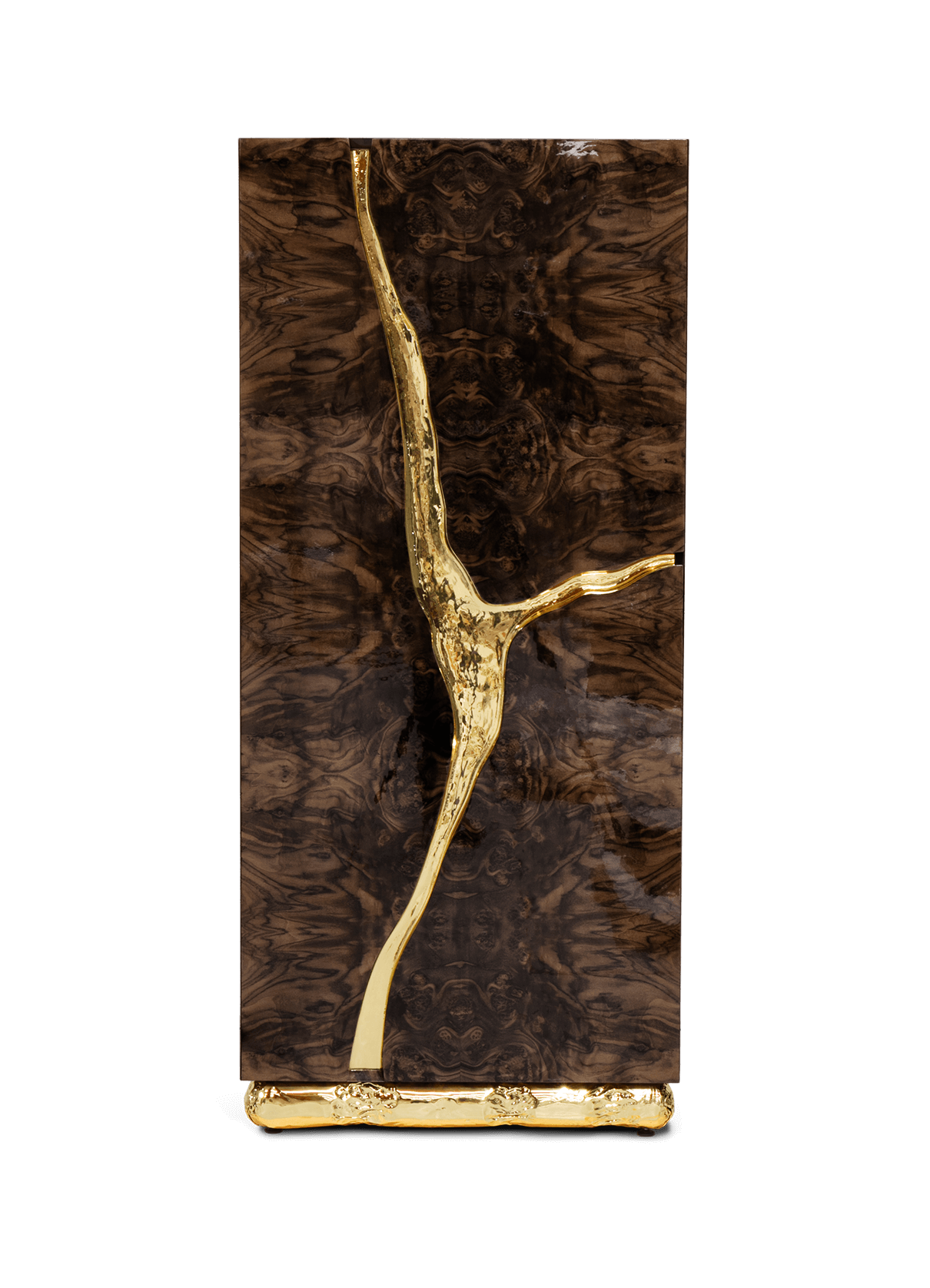 Fissure Walnut Designer Cabinet