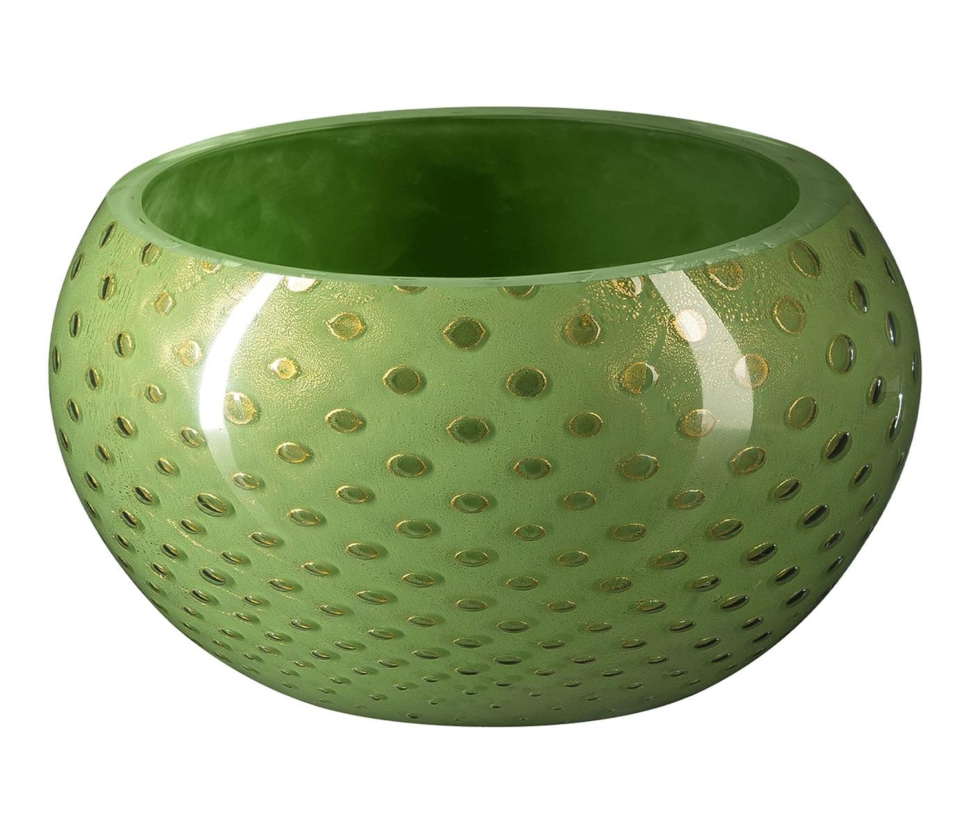 Mocenigo Green and Gold Decorative Bowl
