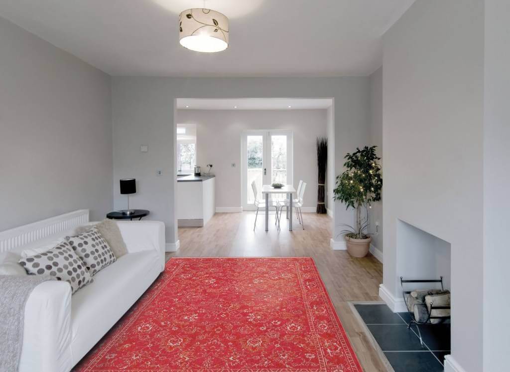 Roskilde Red Rug by Louis de Poortere