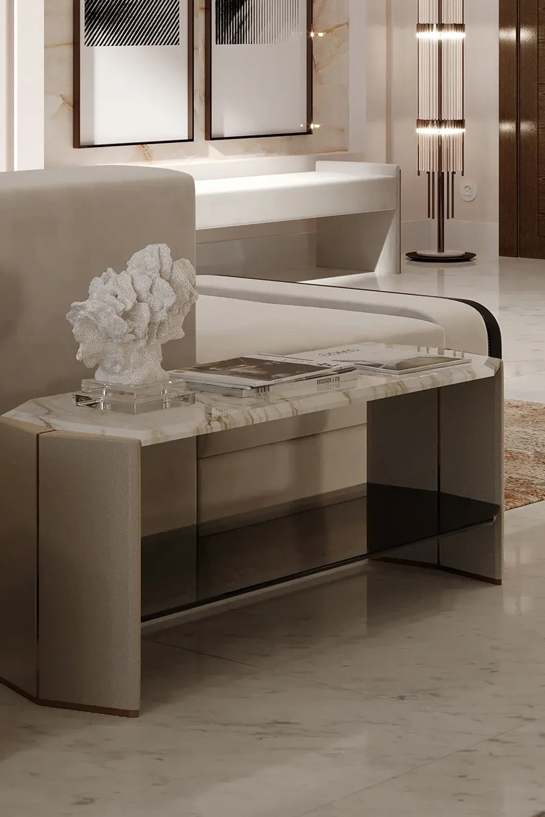Zenith Long Side Table - 2
