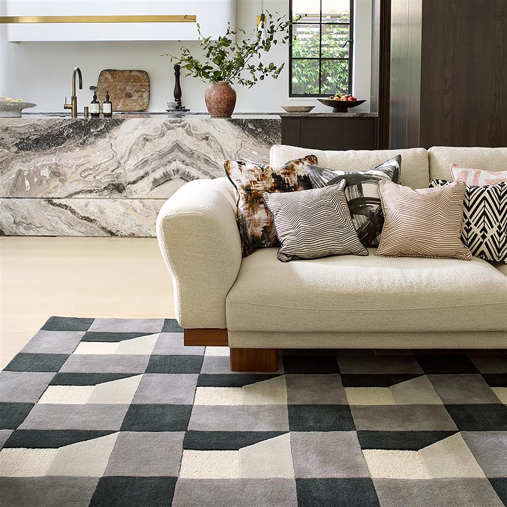 Squares Slate Rug | Size: 250 x 350 cm