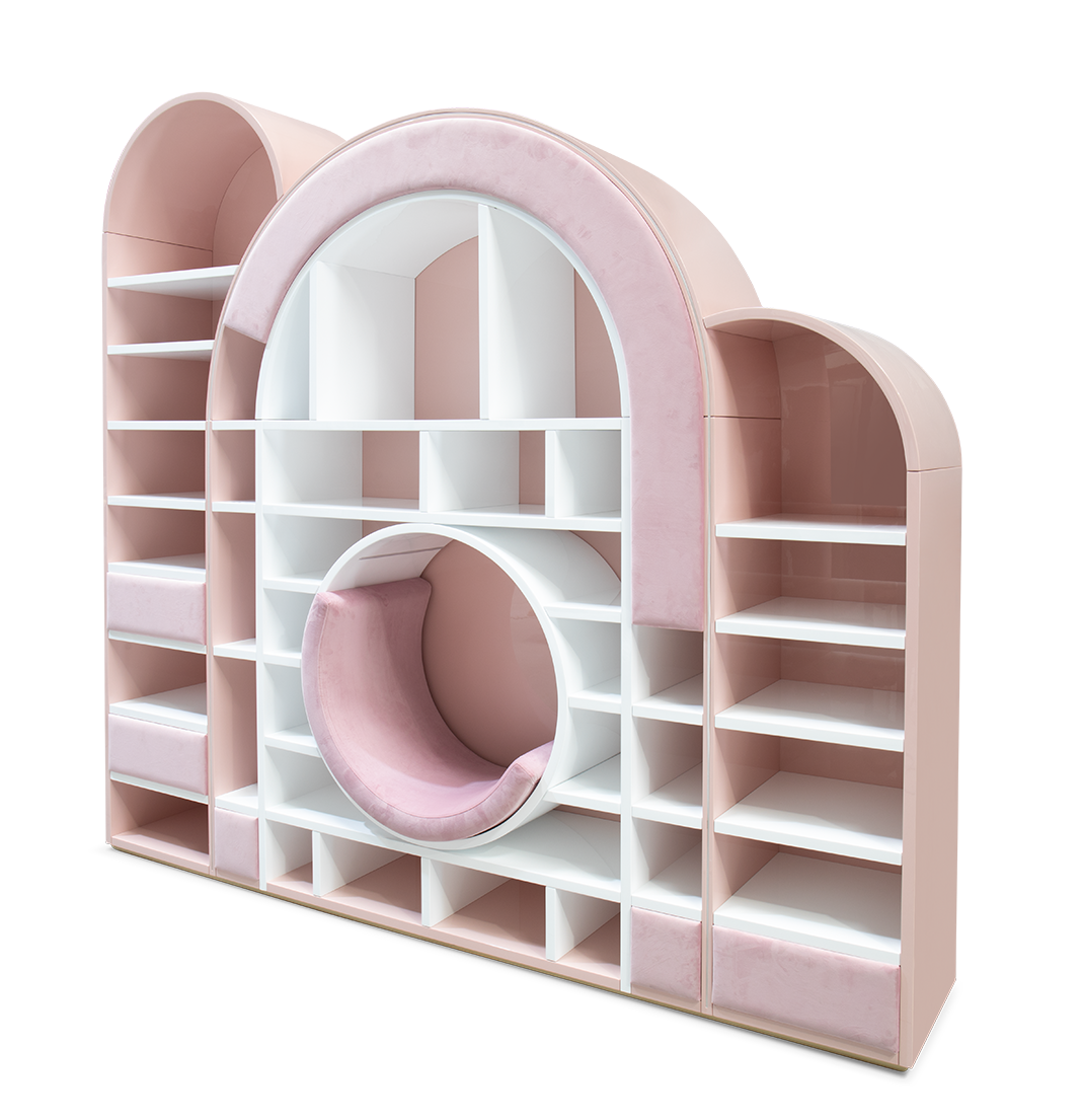 Bubble Gum Pink Bookcase