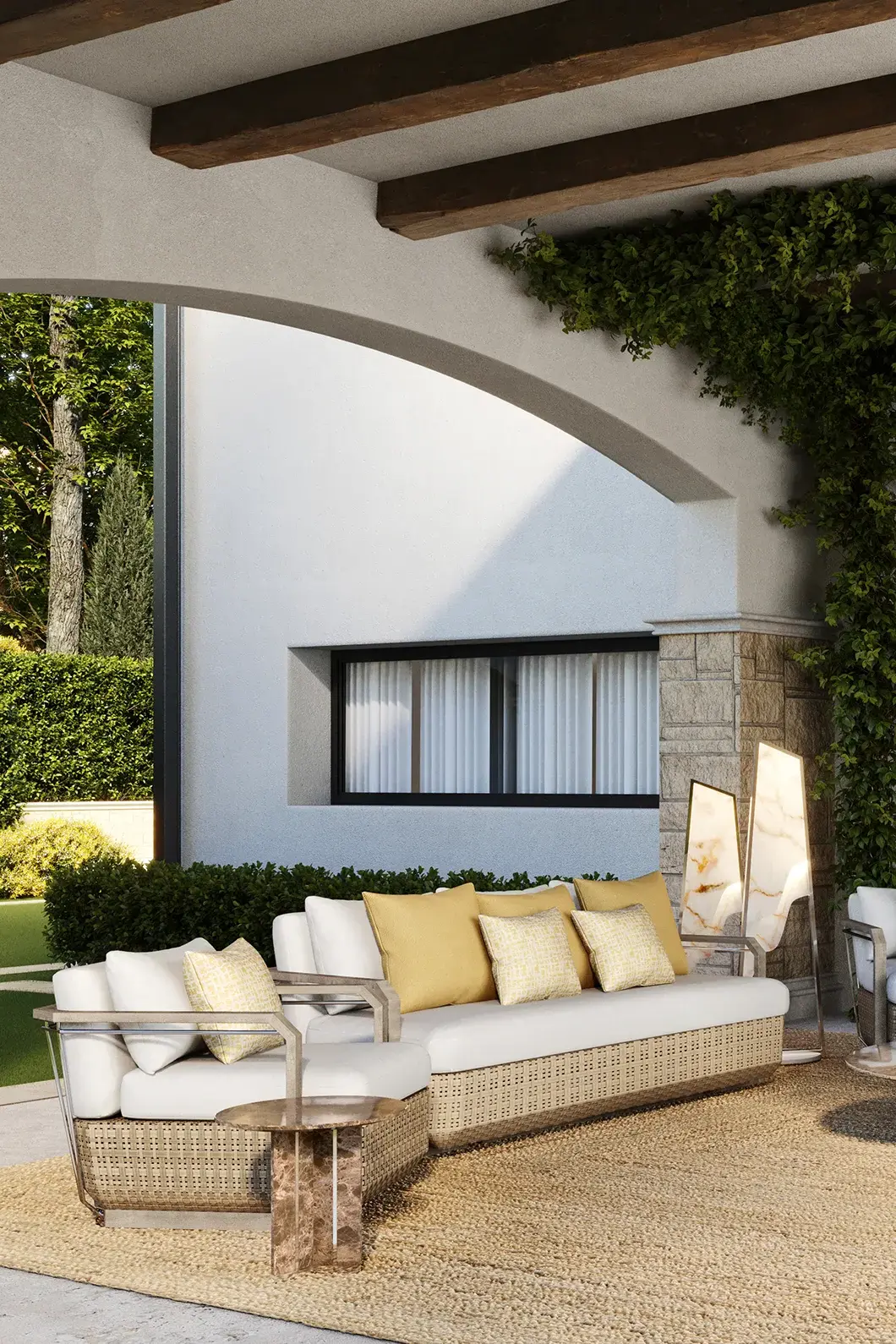 Legacy Wood Sofa - 2