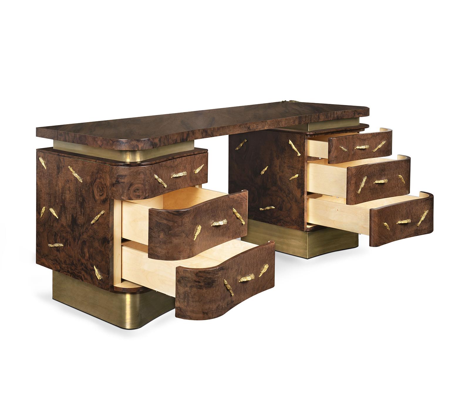 Designer Wood Studio Desk