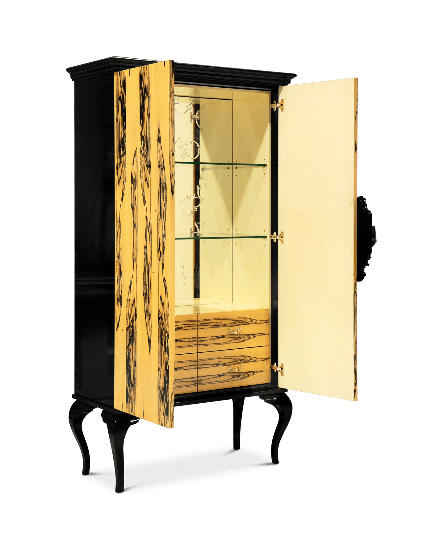 Louvre Ebony Royal Designer Cabinet