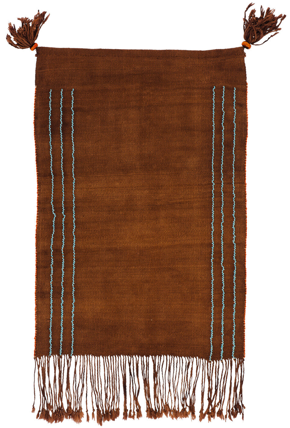 Tribal Brown / Blue Luxury Hand-woven Rug ☞ Size: 300 x 400 cm