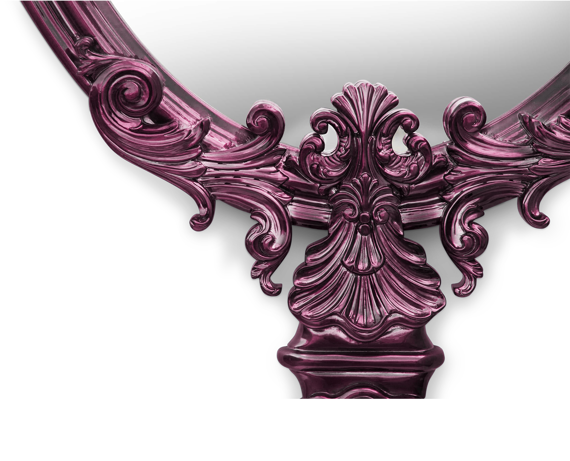 Antoinette Amethyst Reflective Mirror