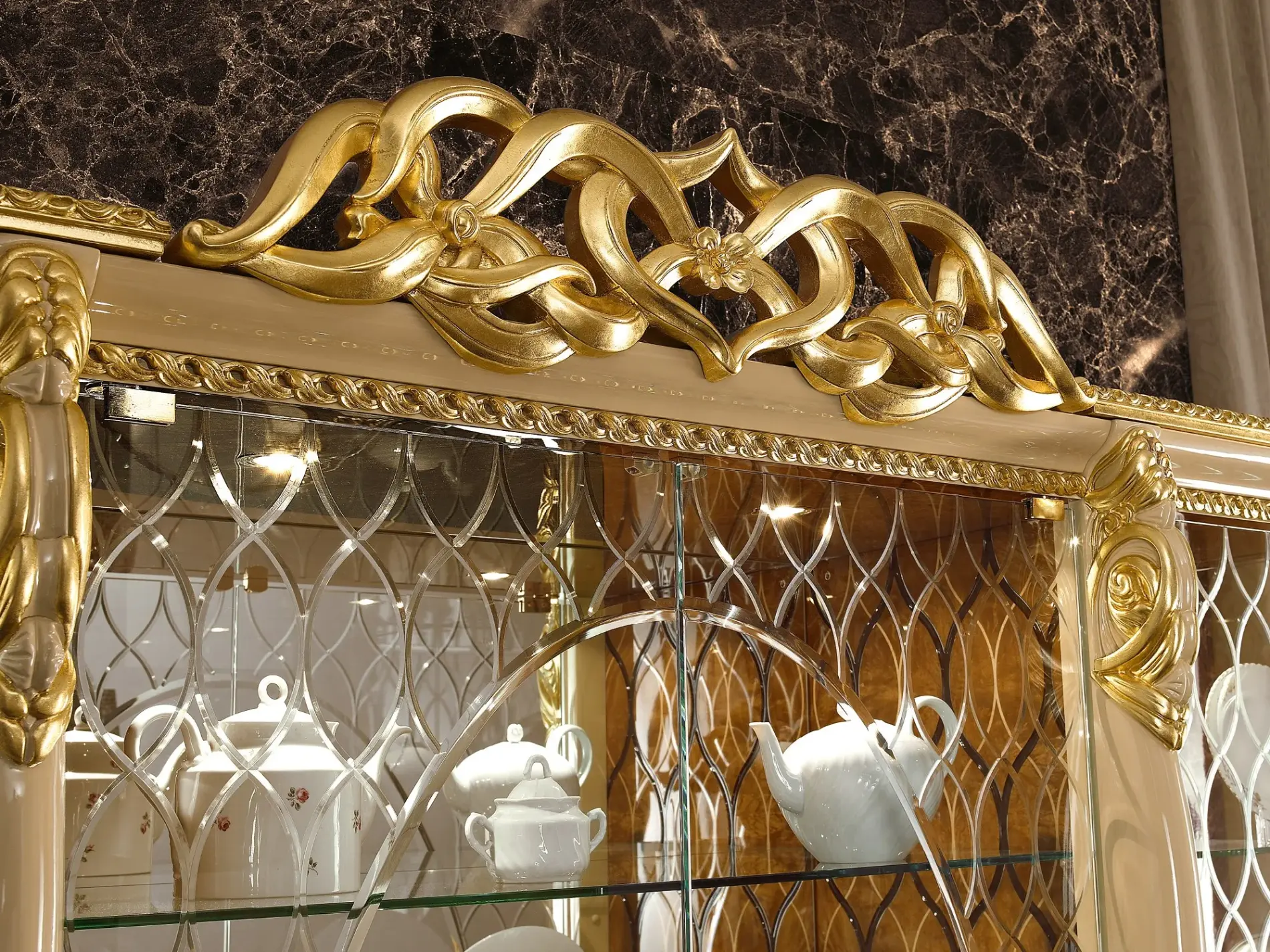 Italian Glass Display Cabinet