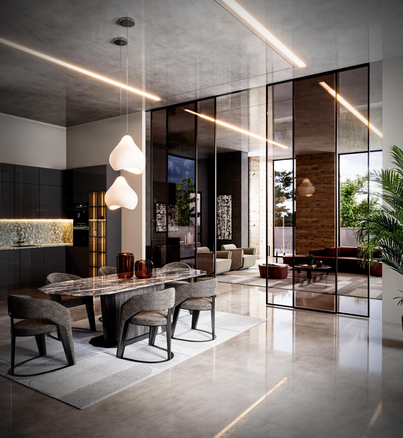 Mizar Oval Marble Dining Table