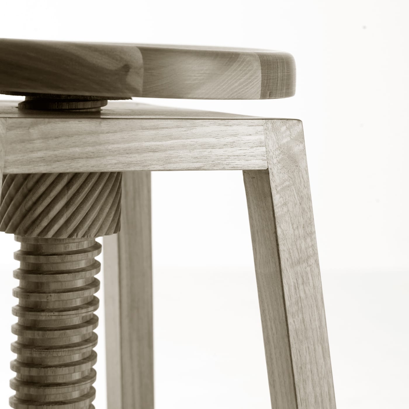 Invito Low Grey Contemporary Stool