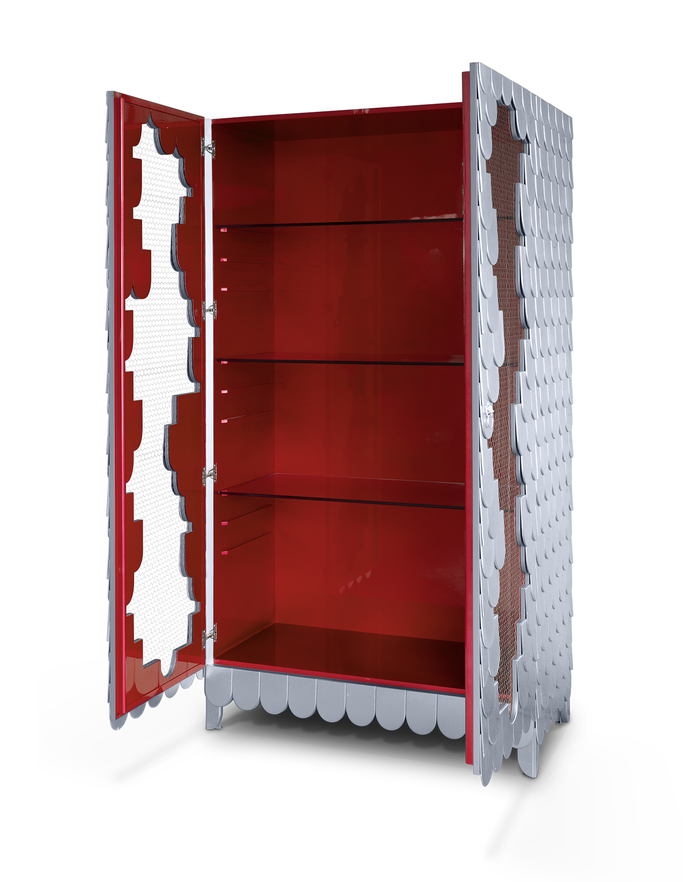 Porto Red Designer Cabinet