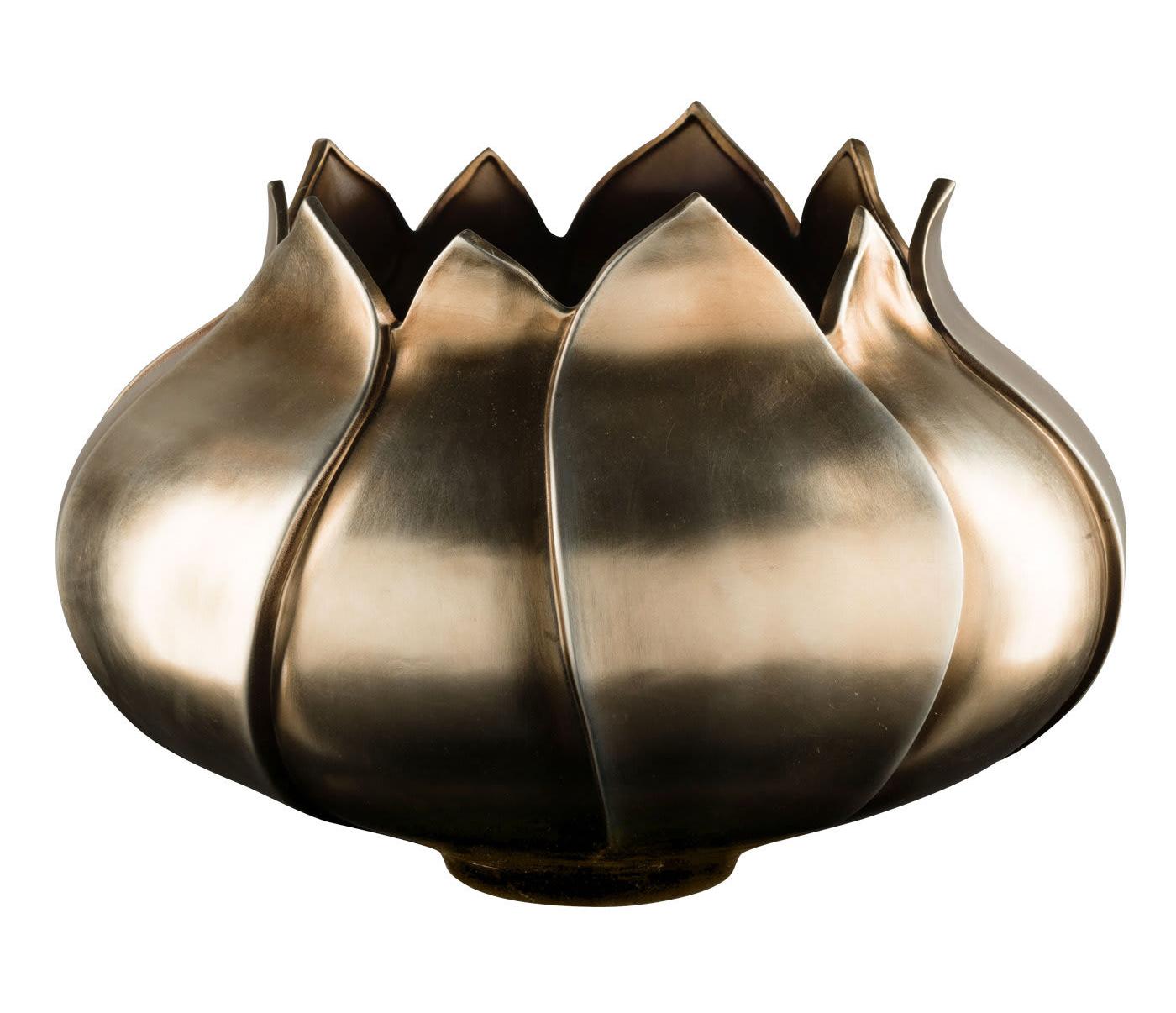 Tulip Brass Artisan Vase