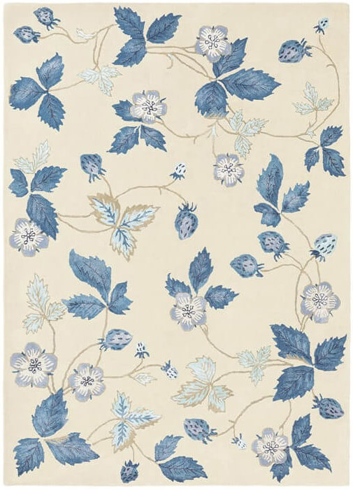 Wild Strawberry Cream Hand-Woven Rug | Size: 200 x 280 cm