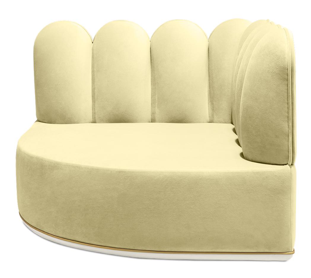 Fluffy Cloud Yellow Sofa