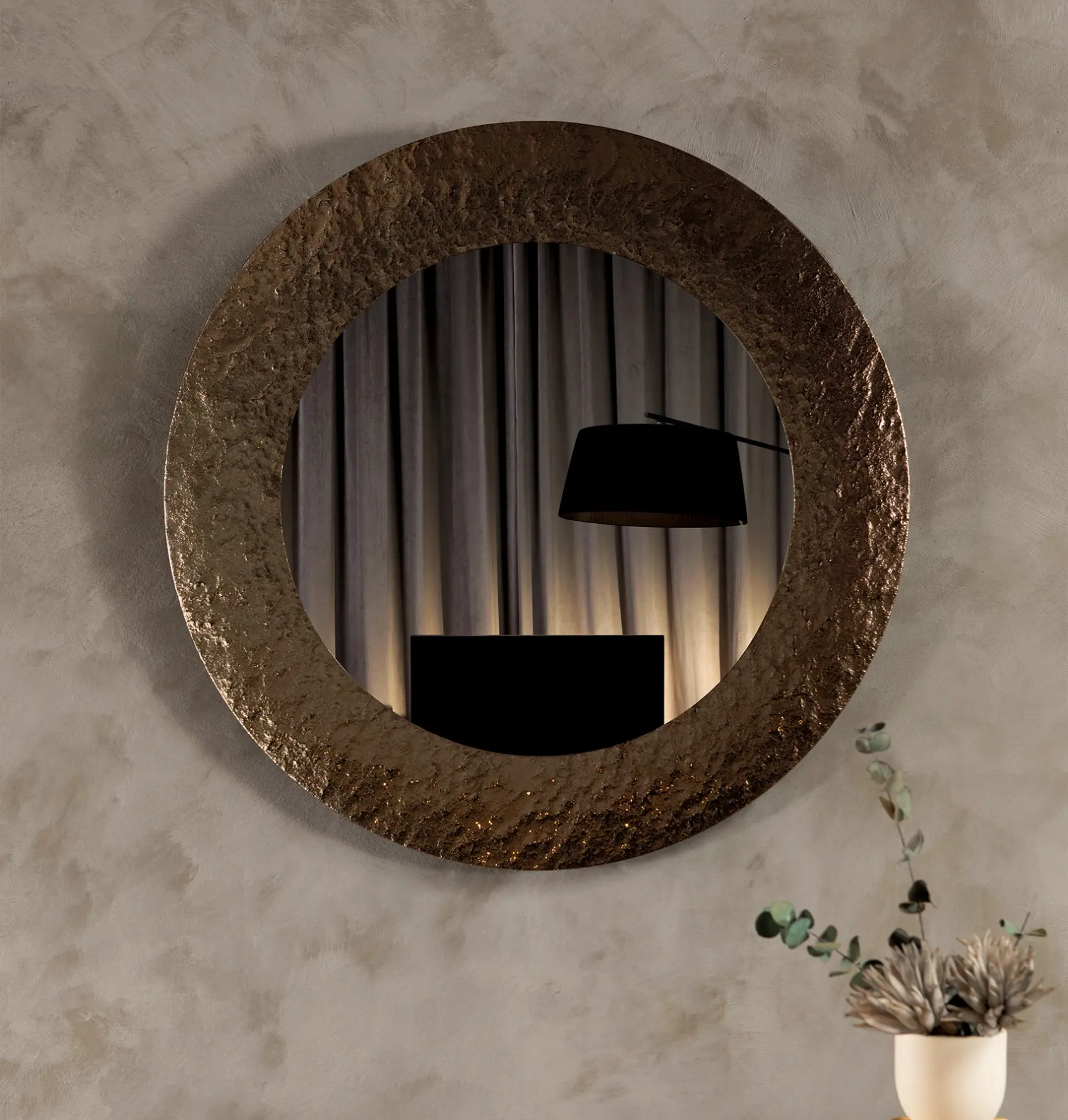 Opal Round Mirror